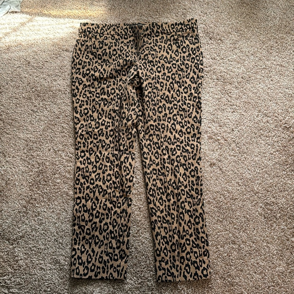 Banana Republic Sloan pants cheetah print